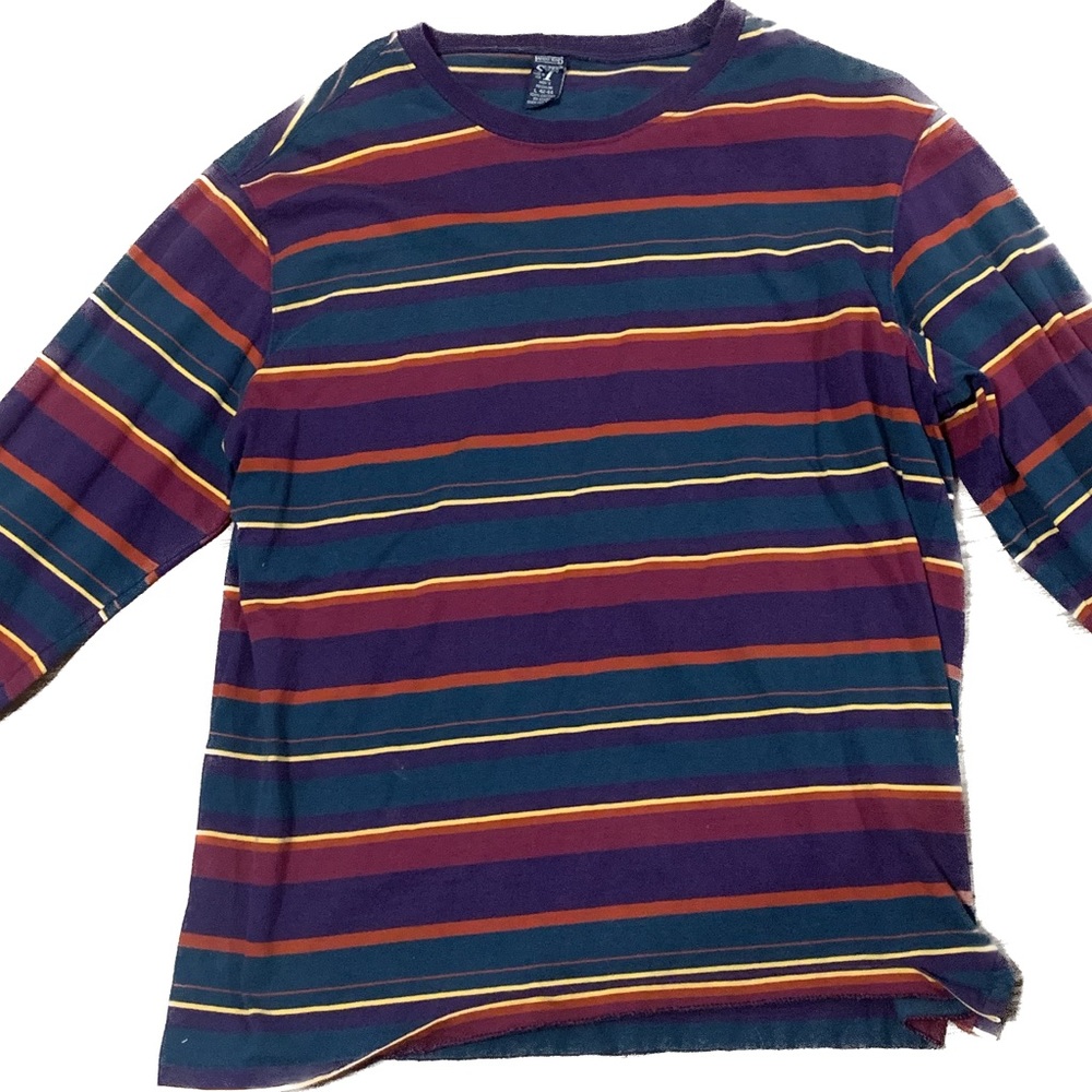 Lands’ End Vtg Stripes Shirt Men’s Large